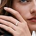Senteria Anxiety Rings for Women Sterling Silver Rings Adjustable Stress Spinner Rings with Beads Fidget Rings for Anxiety Women