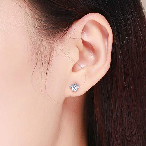 Boucles d'oreilles chat argent parfaites pour le bureau et les sorties - 4