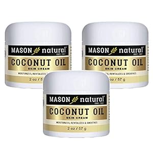 MASON NATURAL Coconut Oil Beauty Cream, 2 Oz, 3 Count
