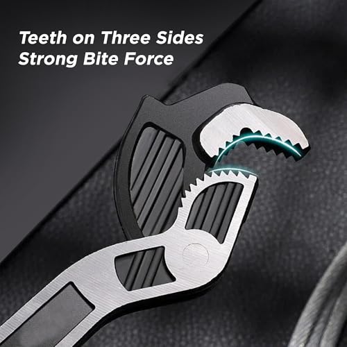 Dekton Sum Self Locking Wrench 8"-Three-Sided Tooth Pattern Coverage| Not Easy to Slip| Strong Clamping| Applicable to Variety of Nuts & Screw| Large Opening Design, Range: 7-43mm| Fast Self-Locking 6 Dekton Sum Self Locking Wrench 8"-Three-Sided Tooth Pattern Coverage| Not Easy to Slip| Strong Clamping| Applicable to Variety of Nuts & Screw| Large Opening Design, Range: 7-43mm| Fast Self-Locking - Image 6