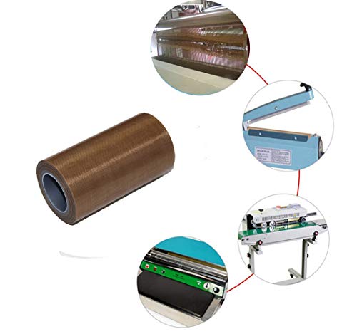 Image of PTFE Tape Coated Fiberglass Fabric, High Temperature Adhesive Teflon Tape Perfect for Vacuum, Hand and Impulse Sealers FoodSaver 1 inch x 11 Yard