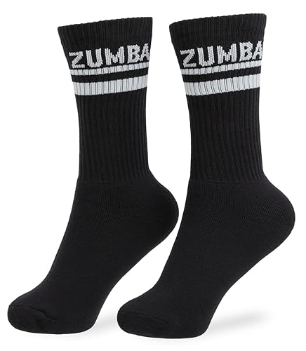Image of ZUMBA Crew Socks Women - Core Plush High Style Calf Socks for Women, Everyday Comfort 1 Pair