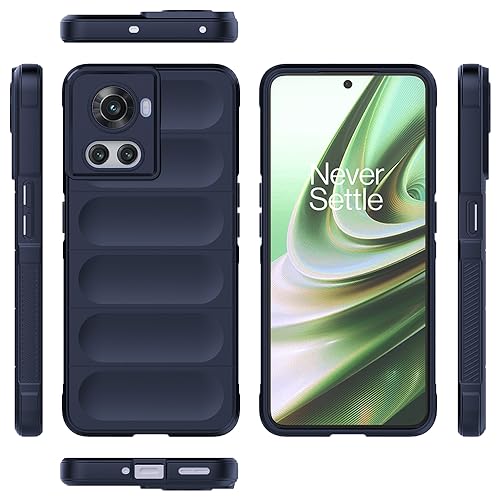 Image of Back Cover for OnePlus 10R 5G | Full Camera Protection | Liquid Silicon Case | Flexible Bumper Case for OnePlus 10R 5G (Dark Blue)