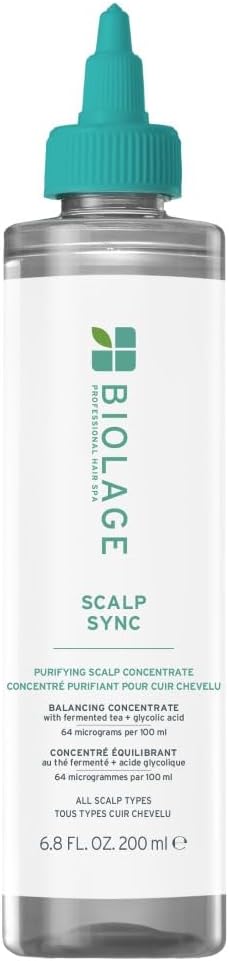 Biolage Scalp Sync Purifying Scalp Concentrate, Balances Scalp's Moisture, Enriched With Glycolic Acid, For All Scalp Types, 200ml