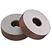 WAAZVXS 2Pcs Gear Hob Strength 0.5mm Wheel knurlStraight Grain HSS Wheel Knurled Machine Tools Accessories Lathe Embossing Wheel Hob