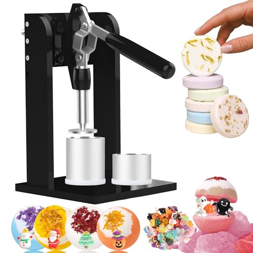 Bath Bomb Press Machine 2 Pack 1.8 inch Bath Bomb Molds with Surprise Inside for DIY Making Shower Steamer Shampoo Bar Gifts