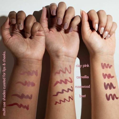 Image of Ruby's Organics OneStick Lipstick for Women- Blurr, Lip and Cheek Colour Crayon, Matte Finish, Lip Makeup- Enriched with Antioxidants and Vitamins, Chemical Free- Camellia
