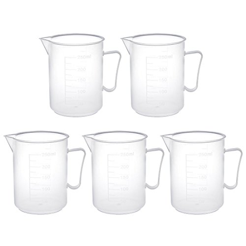Vaso medidor de polipropileno ideal para experimentos de laboratorio y mezclas precisas