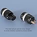 Monosaudio HiFi Power Connector - Pure Copper 15A/125V 10A/250V IEC C13/C15 Audiophile Power Plug for Hi-end Audio