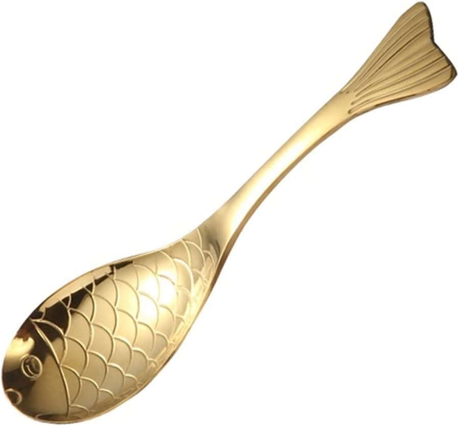 Spoon Table Spoons Stainless Steel Spoon Coffee Spoon Spoon Cute Creative Soup Spoons for Home, Kitchen Or Restaurant (A)