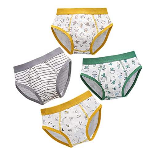 KOOBS Bragas Informes De Niños para Niños Pure Cotton Boy's Pequeños, Medios Y Grandes Pantalones De Algodón De Algodón De Algodón para Niños-D,M