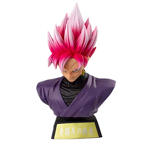 YOMOMO Super Saiyan Ultra Instinct Son Goku Bust Black Zamasu PVC Action Figure GK Collection DBZ Goku Figurine Model Toys Statue Home Car Decor (Zamasu)