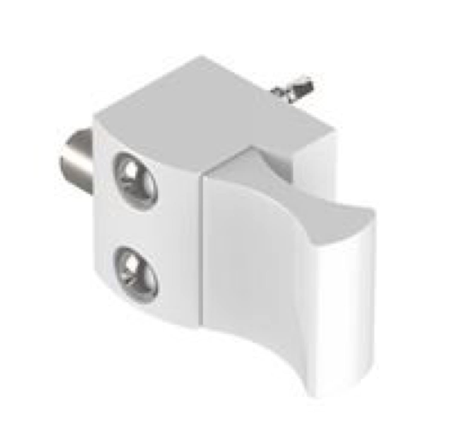 Bloqueador automático ALMA para puertas correderas, accesorio blanco Ral 9010 de 9,5 mm