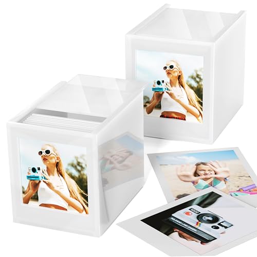 WINKINE Acrylic Polaroid Photo Frame & Storage Box