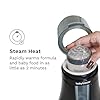 Baby Brezza Electric Baby Bottle Warmer, Breast Milk + Baby Food Warmer and Defroster - Universal Fits All Feeding Bottles:Glass, Plastic, Small, Large + Digital Display,Black and White