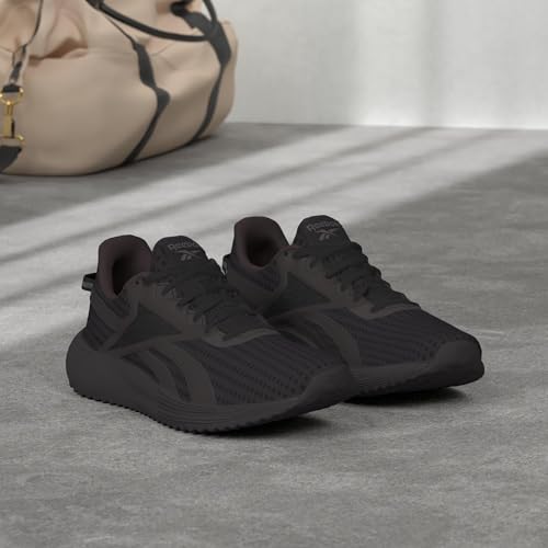 Reebok Women's Lite Plus 3.0 Running Shoe, Black/Pure Grey/Acid Yellow, 5 US Women