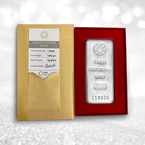 Image of 999 Purest Silver Casted Bar 1 kg Silver Bar, LBMA Certified
