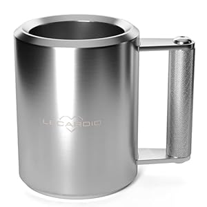 Heavy Mug 10KG/22LB 14 oz – Stainless Steel Fitness Water Cup | Durable Weightlifting Plate Design | Gym, Workout, and Coffee Enthusiast Gift | BPA-Free Sports Bottle
