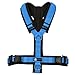 Anny-X Brustgeschirr Fun Schwarz-Blau | Hundegeschirr Größe S (Brustumfang 52-64 cm)