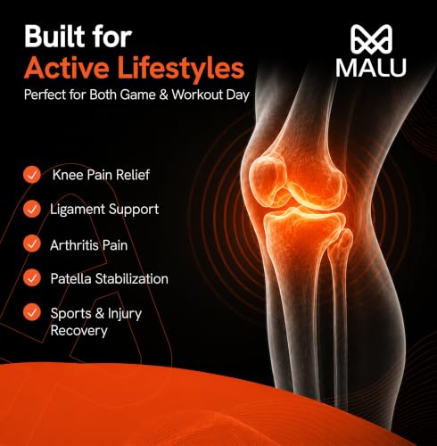 Image of Knee Cap for Knee Pain Relief | Compression Knee Support Sleeve for Men & Women | Breathable Bamboo Yarn | Patella Stabilizer for Sports, Walking, Arthritis, Gym & Recovery | Size (L)