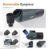 Svbony SV41Pro Mini Mak Spotting Scope, 28-84X80mm Angled Maksutov Spotting Scope, FMC 1.25" Detachable Eyepiece Compatible with SC001 Camera for Aldult Target Shooting Archery Astronomy - Image 6