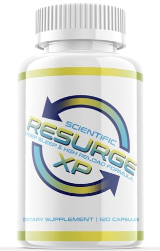Alpha Pure Scientific Resurge Deep Sleep Support Supplement for Adults Non Habit Forming Natural Sleep Aid with Melatonin Magnesium Fall Asleep Faster & Stay Asleep 120 Capsules