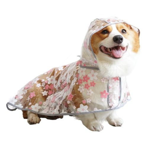 犬レインコート 防水 可愛い 犬カッパ 梅雨対策 軽量 汚れ防止 犬服 フード付き 通気性 防雪 風よけ寒さ対応 雨具 カッパ 防塵 ペットレインコート 小中大型犬 着脱簡単 耐久性 散歩 梅雨対策