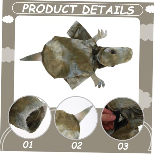 Disfraz de dinosaurio para perro BESPORTBLE talla 38 cm miniatura 3