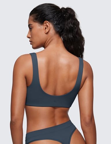 Image of CRZ YOGA Softhold U Back Bralette | Double Lined, Light Support, Non Padded, Wireless, Casual, Ultra-Soft, Scoop Neck, Everyday Bra for Women
