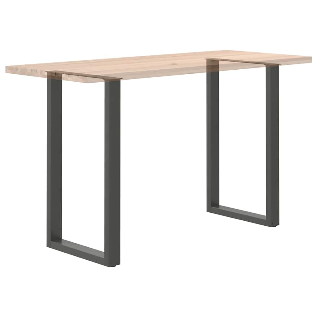 mesa de bar patas en forma de U 2 piezas Antracita 60 x (100-101) cm, acero con recubrimiento en polvo, pies de nivelación ajustables, patas resistentes para muebles de pie