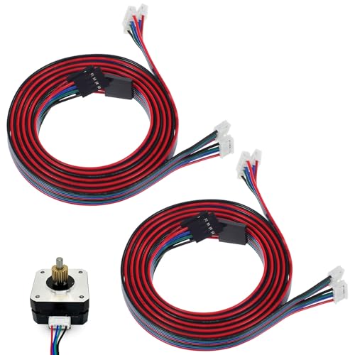 Red Nema 17 100cm 4 Pcs Bipolar Stepper Motor Cables