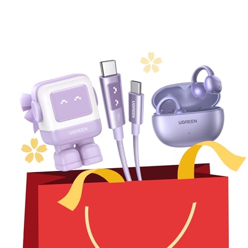 UGREEN【新春福袋・3点特別セット】UNO 充電シリーズ紫 【UNO 65W 2C1A 急速充電器+UNO 100Wケーブル+Bluet...