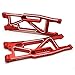 TREAL Alu 7075 Rear Suspension Arms Left and Right Arms 9533 & 9534 for Traxxas Sledge #95076-4â€¦ (Red)
