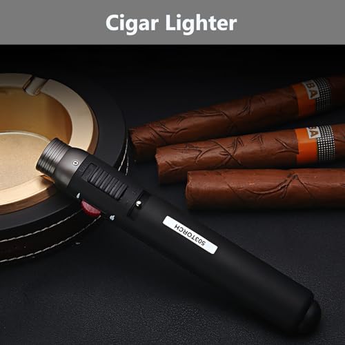 Encendedor de llama tipo soplete Jet Pencil 503 recargable miniatura 6