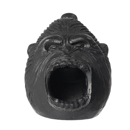 Aztec Death Whistle, Up To125+ Decibels Loud Real Screaming Silbato Azteca Death Whistles Loudest Authentic Human Ehecachichtli Sounding Screams Aztec War Whistle Halloween Costumes Gift (Black)