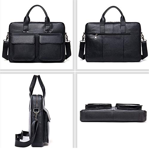 Sac d'ordinateur portable en cuir véritable de haute qualité - 5