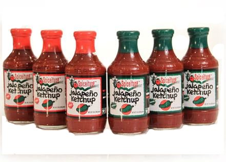 Spiceitup! Jalapeno Ketchup Sampler 6-Pack With 3 Medium & 3 Hot #TOP14