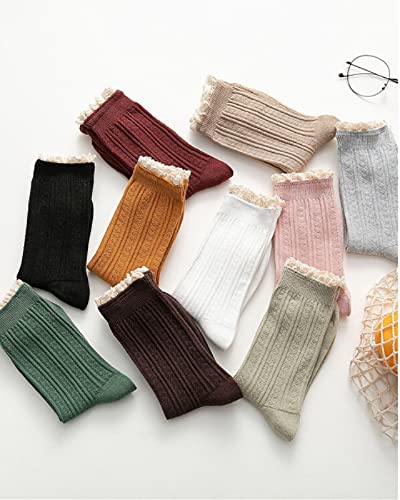 Meias, meias de montagem, meias, meias femininas [4 pares], meias fofas de heap, primavera, outono e