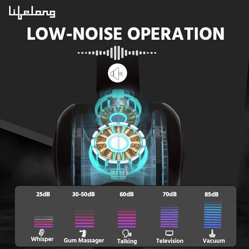Image of Lifelong Wireless Gun Massager With Hot & Cold Heads|Deep Tissue Massage Gun|Percussion Muscle Massager For Full Body Pain Relief Of Neck|Shoulder|Back|Foot For Adults (LLGM72)