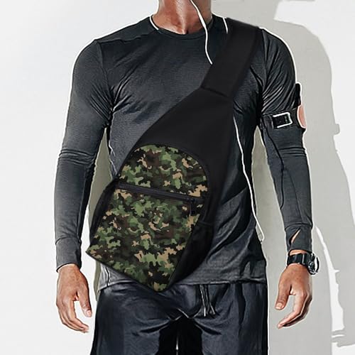 Bolso bandolera camuflaje ligero para senderismo y viaje miniatura 7