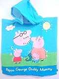 Peppa Pig - Poncho Ultra Diseño (tamaño, 50 x 100cm), Color Rosa