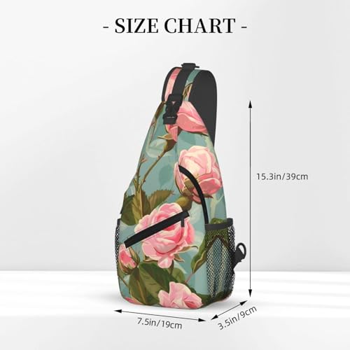 Bolso Bandolera Estampado Rosa para Mujer y Hombre miniatura 3