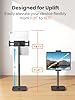 tounee Height Adjustable Tablet Stand, 3.5lb (1.6kg) Max Support, Up to 18" Tall, Slim Portable Monitors Stand Compatible with iPad Pro 12.9, Surface Pro, All 4.7"-15.6" Devices - Black #3