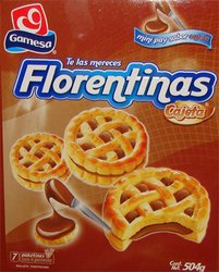 Gamesa Florentinas Milk Caramel Cookies 11.1 Ounces