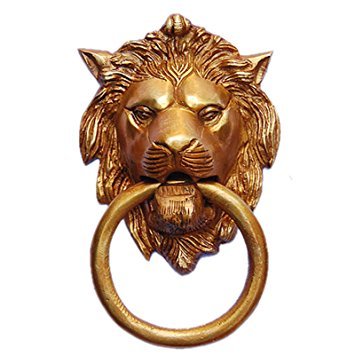 HomeDecorax TradersHeavy Brass Lion Face Door Knocker