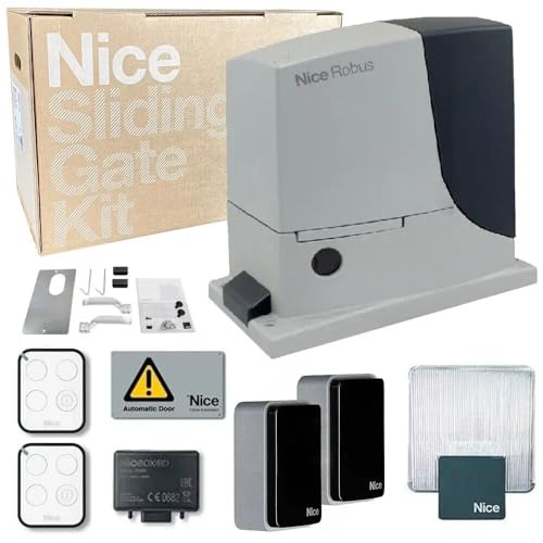 Nice RB1000BDKCE Kit de Puerta corredera, Gris