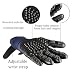 Handschuh Enthaarungshandschuhe für Hunde Katzen, Haustierpflege Fellwechselpflege Putzhandschuhe Pet Bürste Grooming Gloves Pet Massagege, EIN Paar, Blau