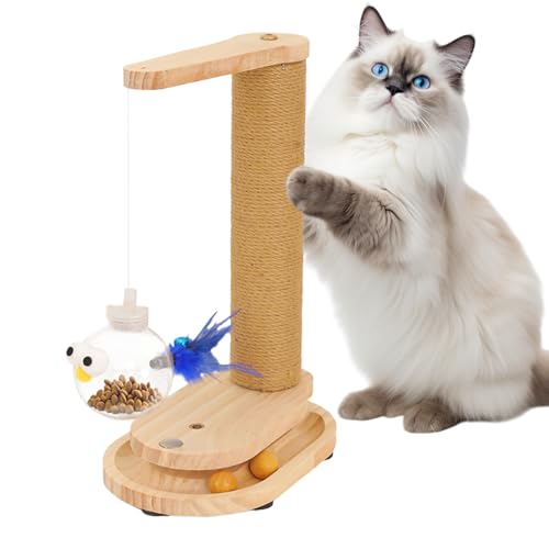 Haut pour chatons et distributeur de griffoir interactif