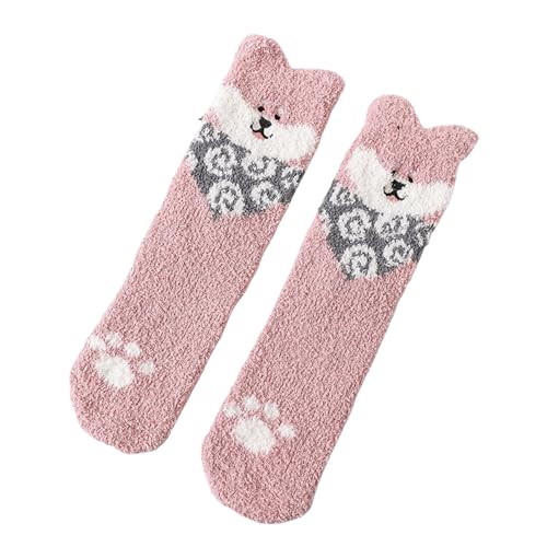 Calcetines esponjosos de invierno para el suelo, pack de 3 pares de coral suaves para casa