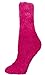 Soft and Warm Microfiber Fuzzy Socks by Foot Traffic in Fuschia